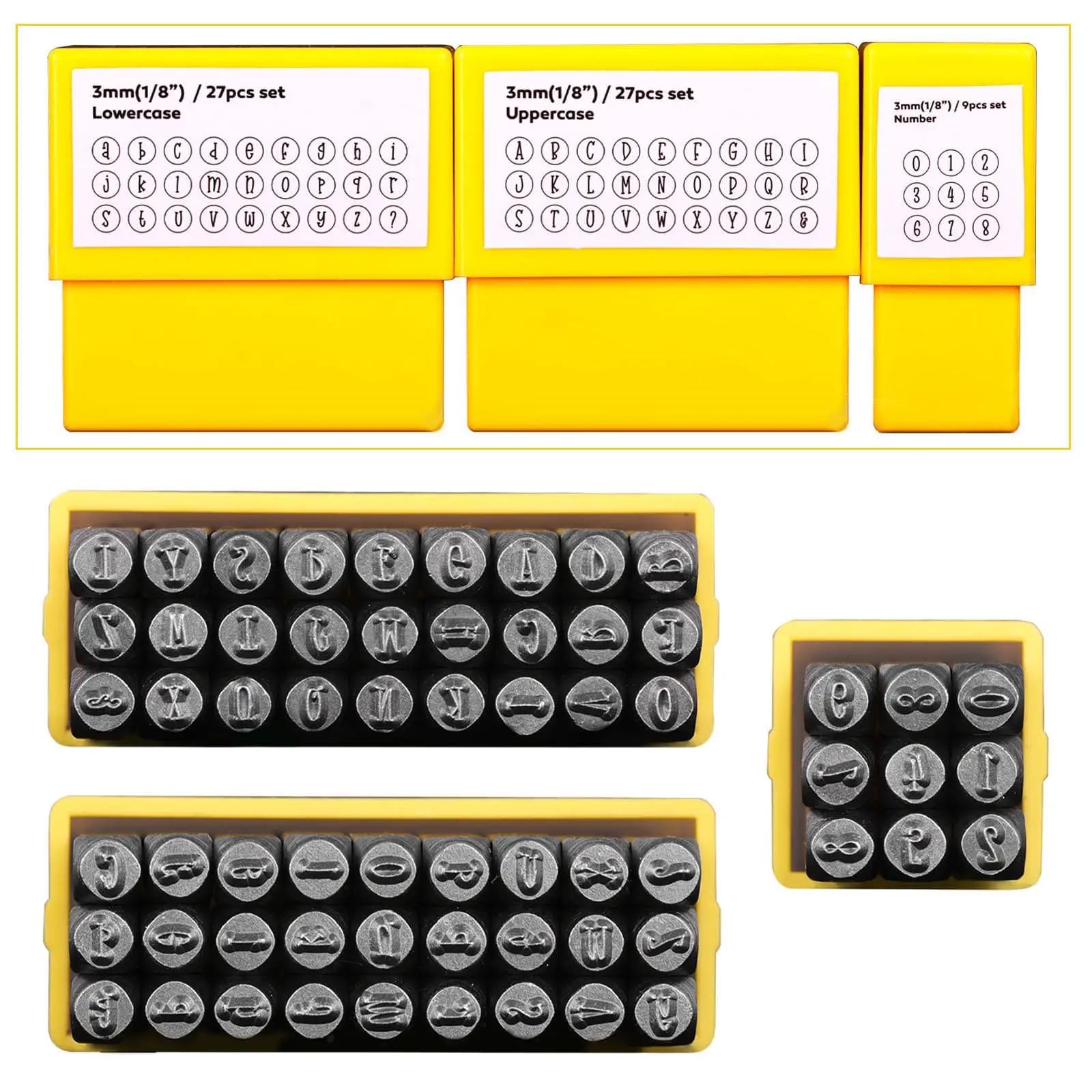 Set di Utensili per Stampaggio su Metallo, Strumenti per Gioielleria e Artigianato, Comodi per Progetti di Stampaggio su Acciaio, Acciaio Inossidabile e Legno