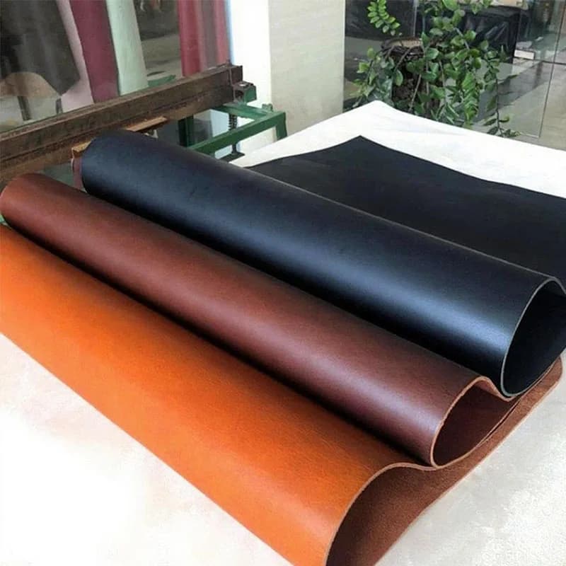 Materiale in vera pelle di grano superiore conciata al vegetale colorata solida da 3,5 mm per fodero di coltello, borse in pelle fai da te fatte a mano, imbottiture da scrivania, L