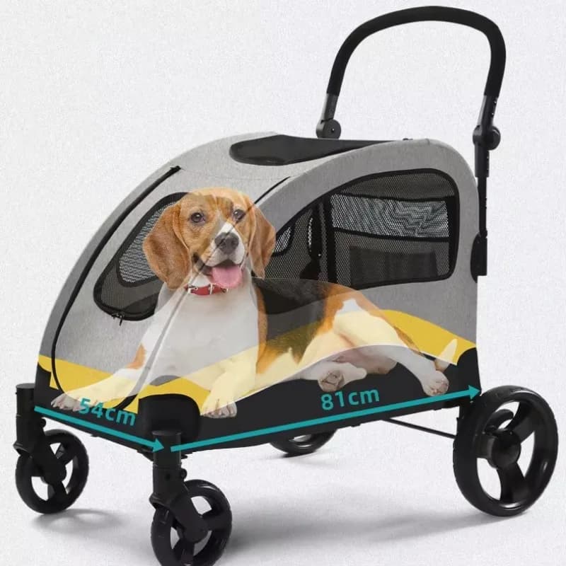 Trasportino per gatti con ruote Trasportino per cani da compagnia Passeggino per animali domestici con rotelle per gatti Passeggino per cuccioli Borsa da viaggio per animali staccabile e pieghevole