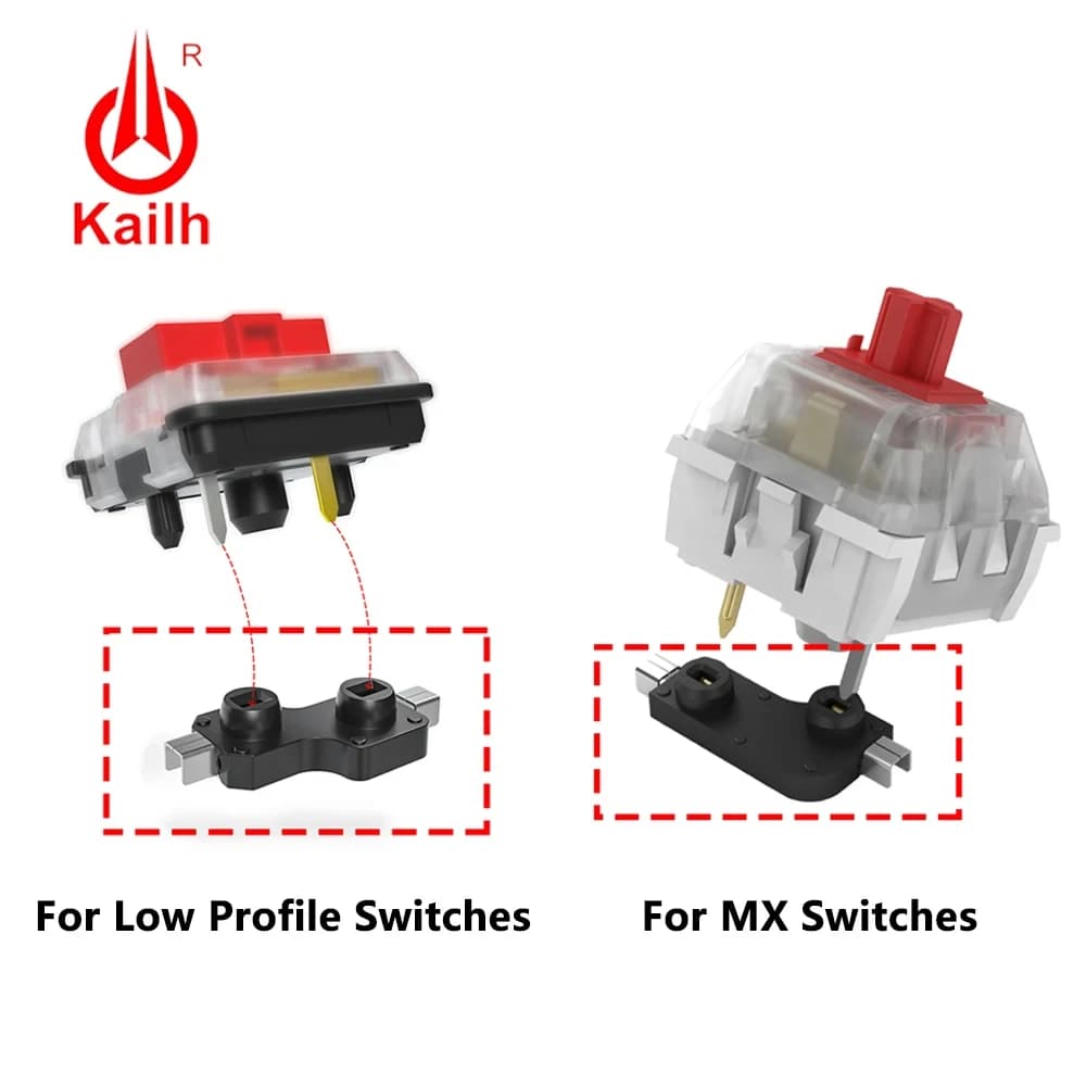 Kailh Hot-swap PCB Presa Hot Plug Swap Interruttori per tastiera meccanica per Gateron Outemu Cherry MX Switch Commercio all'ingrosso fai da te