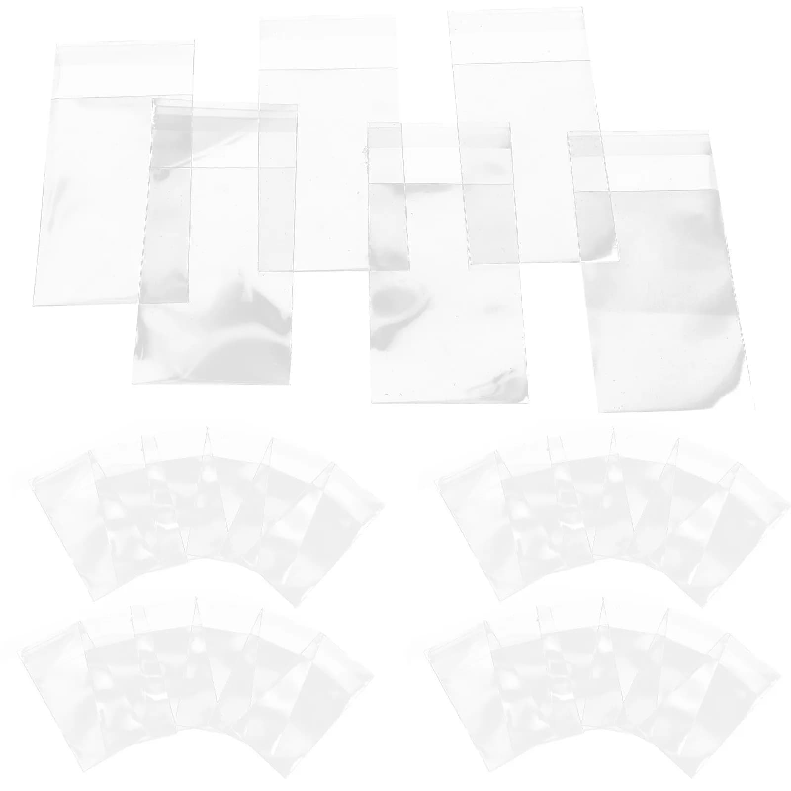 100 Pieces Transparent Card Holders Collectable, Transparent Anti-Graff Protective Cards for Basketball and Baseball Game