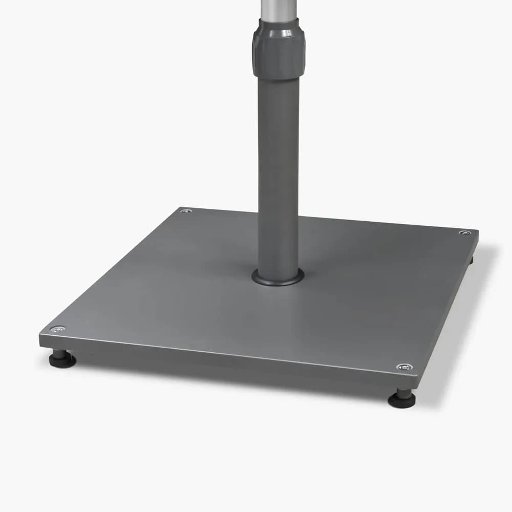 Base for Patio Umbrella AT4030, Base for Market Table, Support Square for Exterior, 66 LBS, Black, Customizable