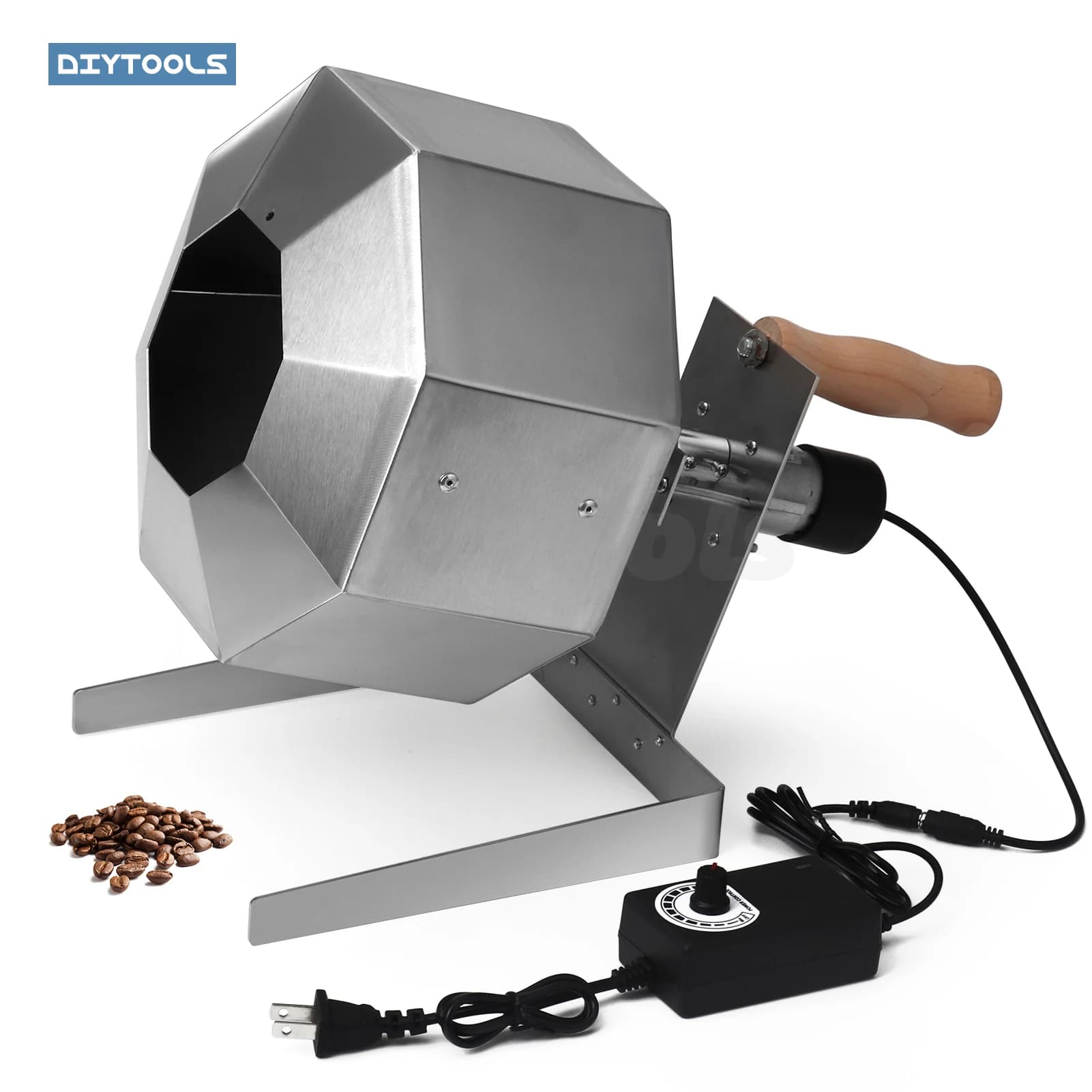Portable Coffee Beans Roasting Baking Machine Integrated Fuel Direct Fire Nuts Grain Soybean Beans Roaster