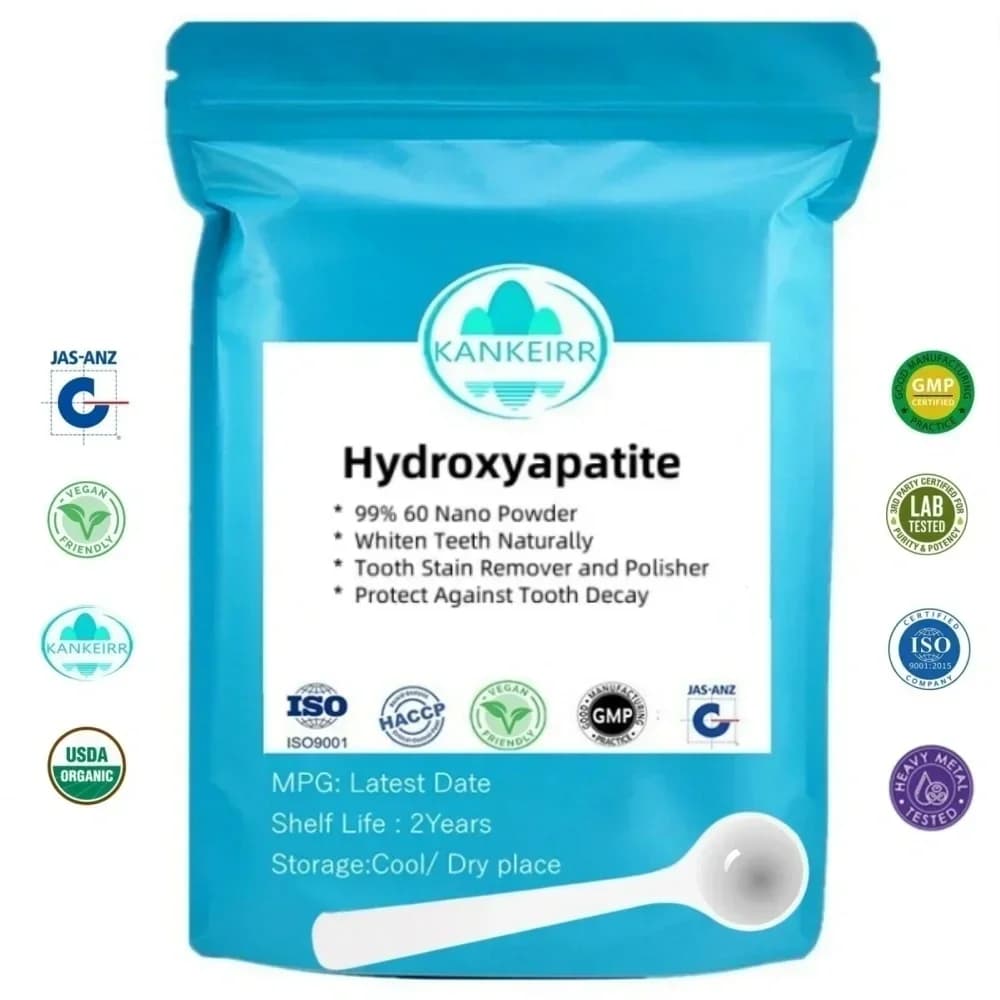 50-1000g 100% hydroossapatite 60 nano, natural whitening powder for teeth, polisher and polisher [last date]