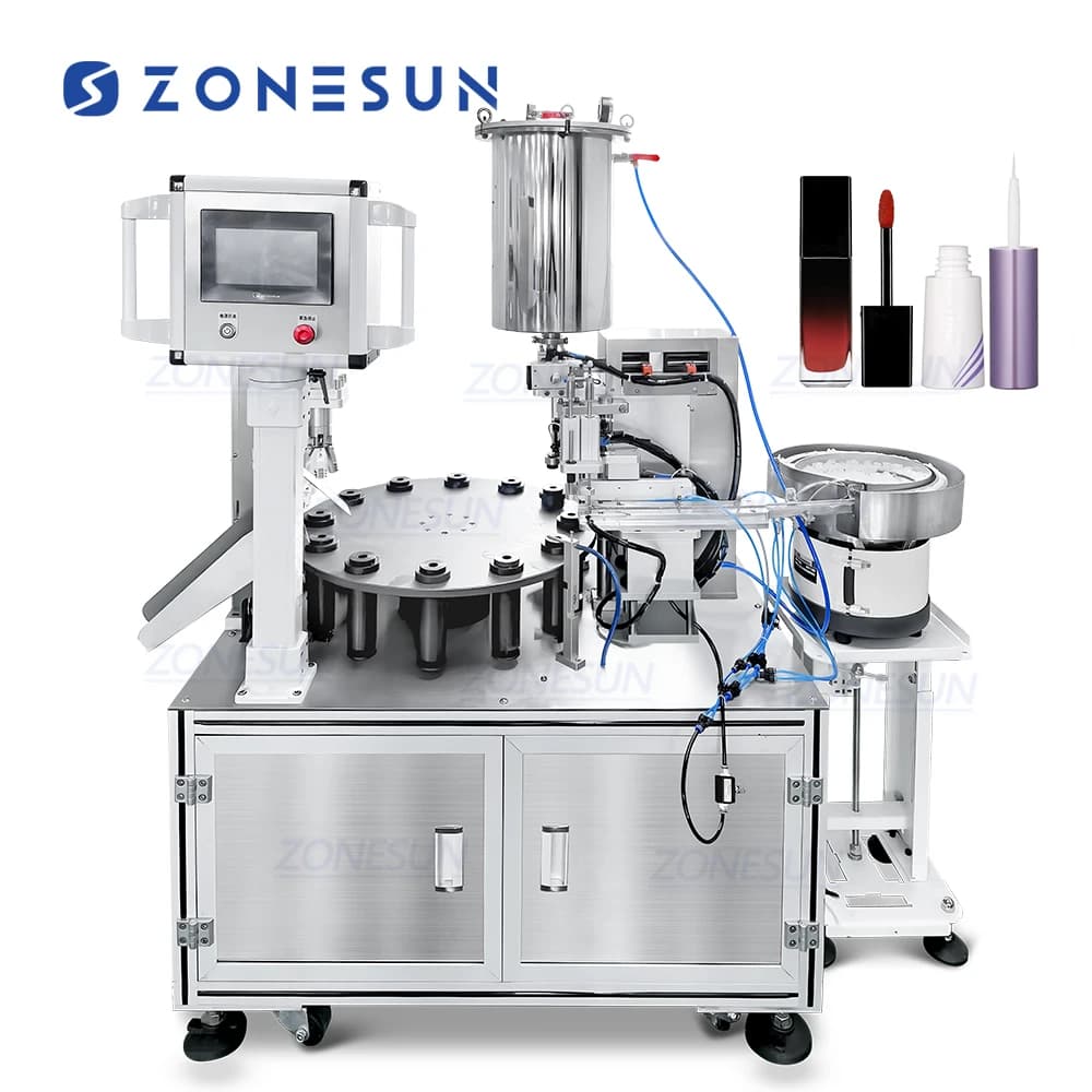 ZS-AFC23 Semi-automatic Mascara Piston Pump Gel Nail Polishing Pipe Filling Mat