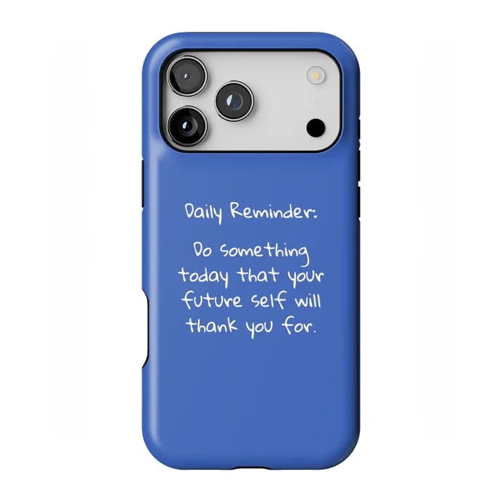 Cover per iPhone con Promemoria Quotidiano per iPhone 17 16e 16 15 14 13 12 11 X XS XR XSMAX 7 8 Air Pro Max Plus, Cover Posteriore di Lusso a Doppio Strato