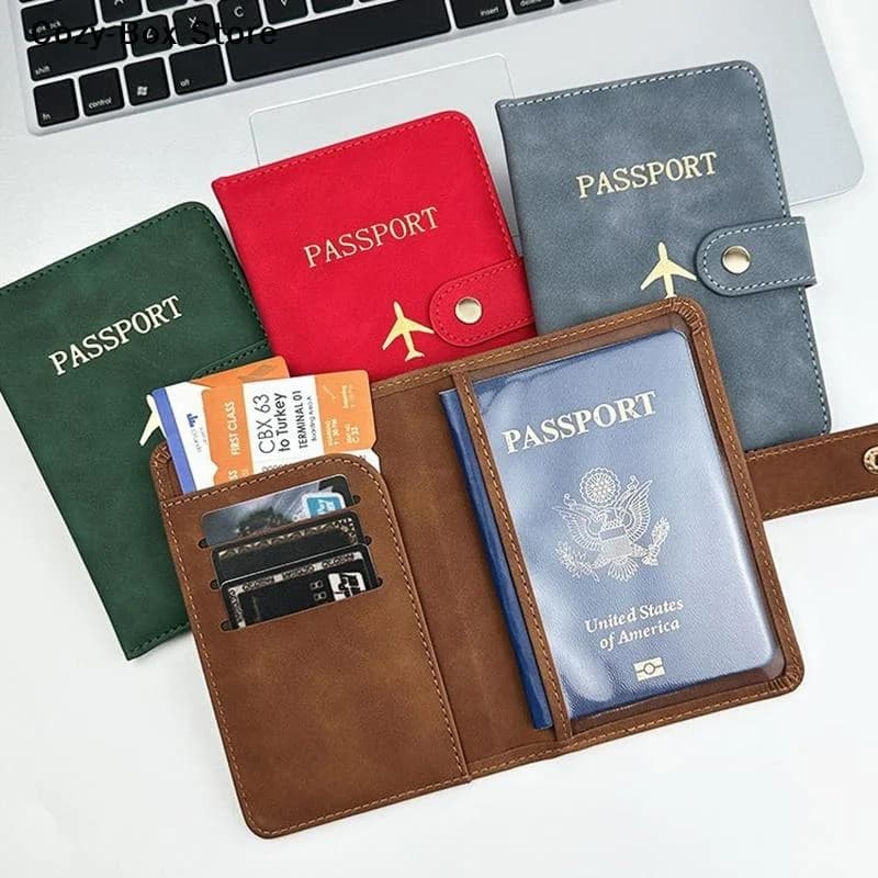[ZY]Waterproof Passport Holder Covers Case Travel PU Leather Credit Card Wallet Cute Passport Book For Women/Men Passport Cover