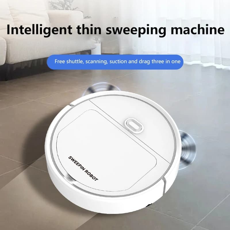 Lenovo New 3in 1 Smart Sweeping Robot Vacuum Cleaner 4000Pa Strong Suction ForBedroom Living Room Hard Floors Pet Hair Carpets