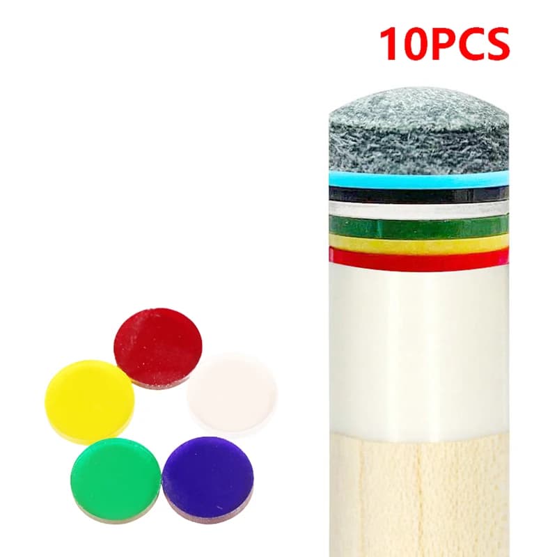 10 Pezzi Puntali Trasparenti Diametro 15mm per Stecche da Biliardo, Stecche da Salto, Stecche da Carambol, Accessori per Biliardo e Snooker