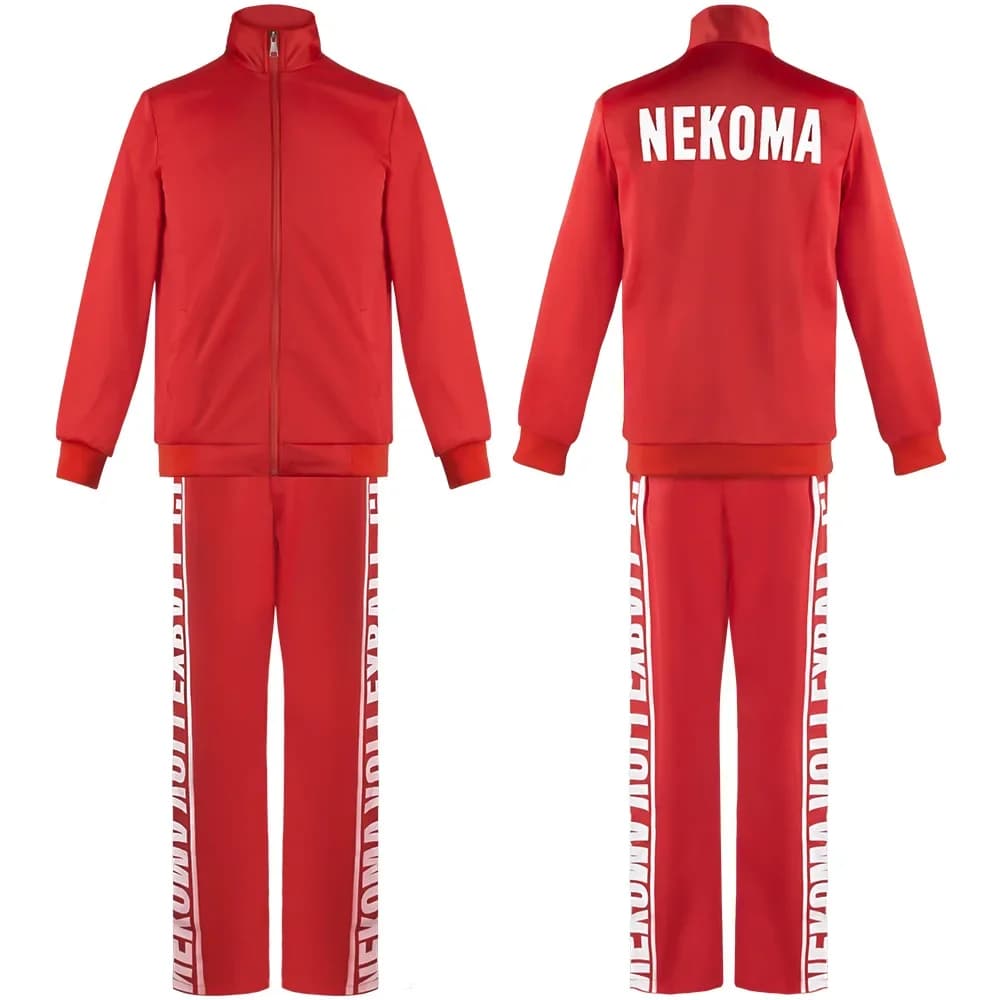Anime Haikyuuing Nekoma Kozume Kenma Costume Cosplay Giacca Pantaloni Pallavolo Uniformi della squadra sportiva Halloween Cosplay Abbigliamento sportivo