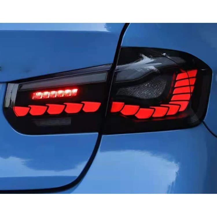 Fanale posteriore a LED per BMW Serie 3 F30 F35 F80 Rosso Freno posteriore Indicatore di direzione retromarcia Lampada di coda Materiale ABS 12V Volta Nuovo condotto