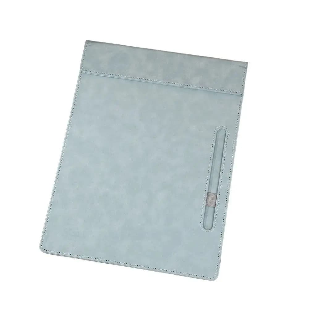 Cartella portadocumenti vintage in similpelle PU formato A4 con inserto per penna, blocco per appunti impermeabile e portatile, ideale per infermieri