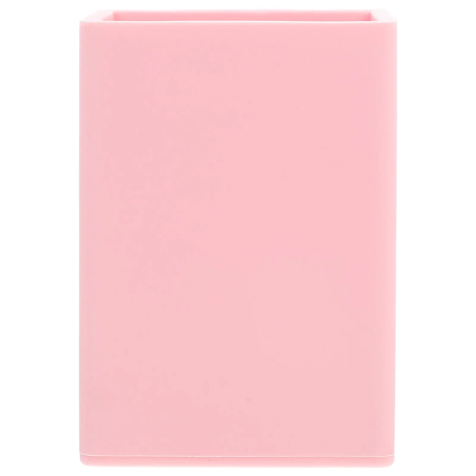 Portapenne Quadrato in Silicone per Scrivania, Organizer Multifunzionale per Matite, Contenitore per Cancelleria e Porta Pennelli da Trucco