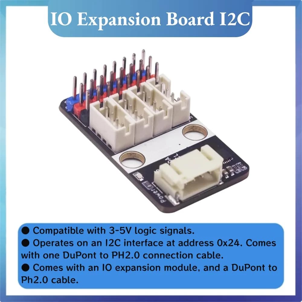 Multifunction expansion board IO Expansion Board I2C 8 Channal ADC/IO PWM Output at E1/E2 Support Arduino Raspberry Pi Micro:bit