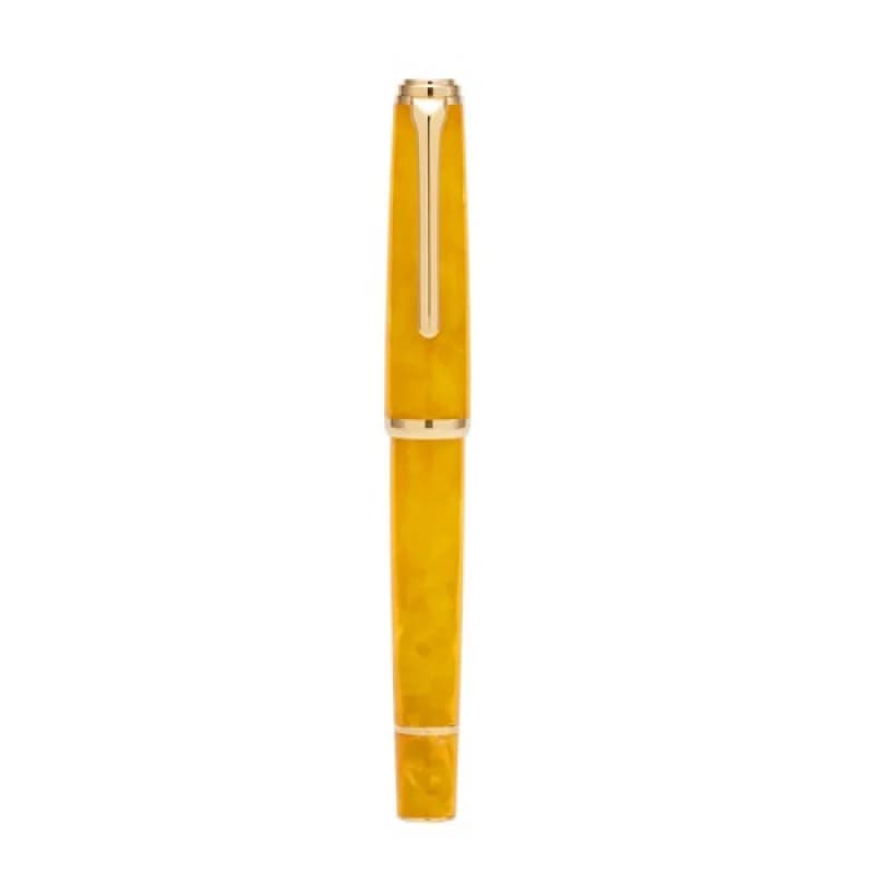 A+ Retro Hongdian N1 Orange Resin Fountain Pen Acrylic Nebula EF 0.4mm Office Pen