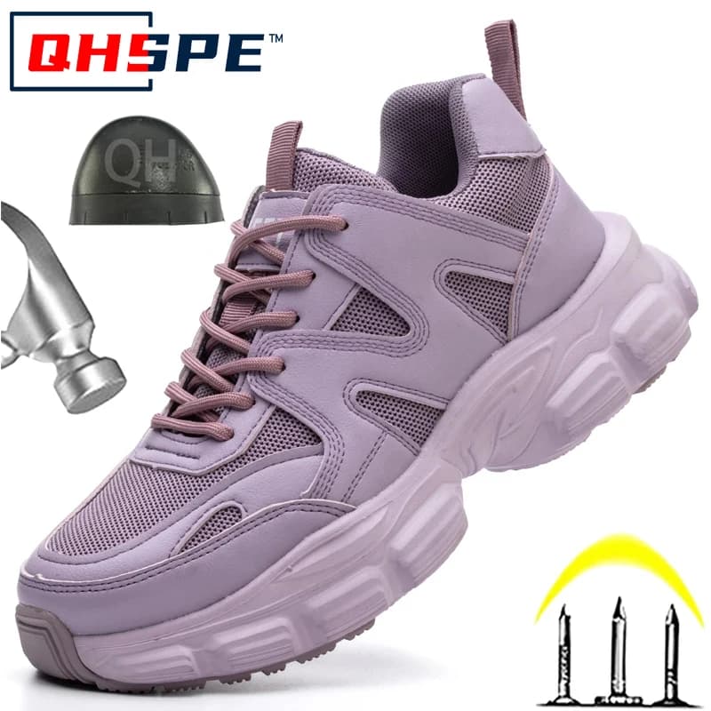 Scarpe protettive per donna uomo Sneakers da lavoro scarpe antinfortunistiche moda scarpe antinfortunistiche antiperforazione indistruttibili stivali da lavoro