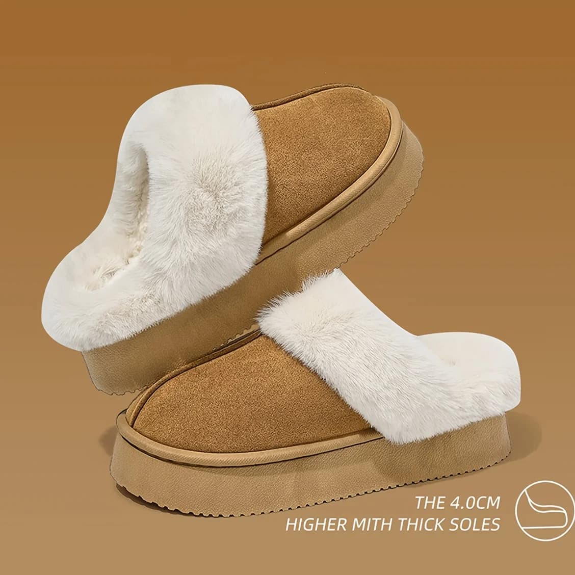 Pantofole Invernali Calde - Suola Spessa in Peluche, Design Unisex Morbido per Casa, Ufficio e Campus Accogliente e Resistente.