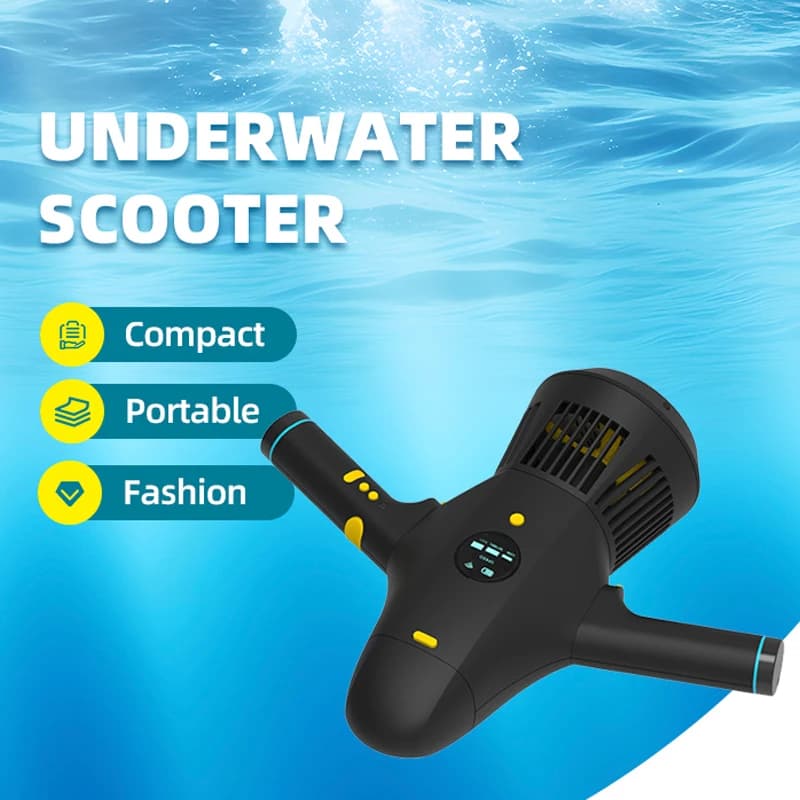 Removable battery waterproof underwater protector, suitable for diving, snorkeling and marine exploration, double motor.