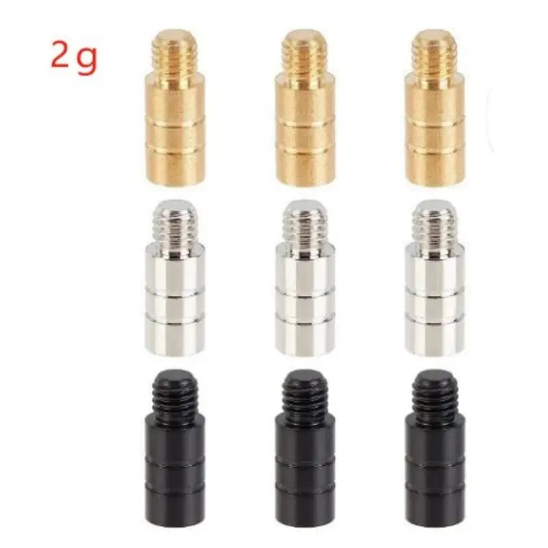 Set di 3 Pesi in Ottone per Freccette, 2g, per Aste 2BA, Accessori Ausiliari per Giochi di Lancio
