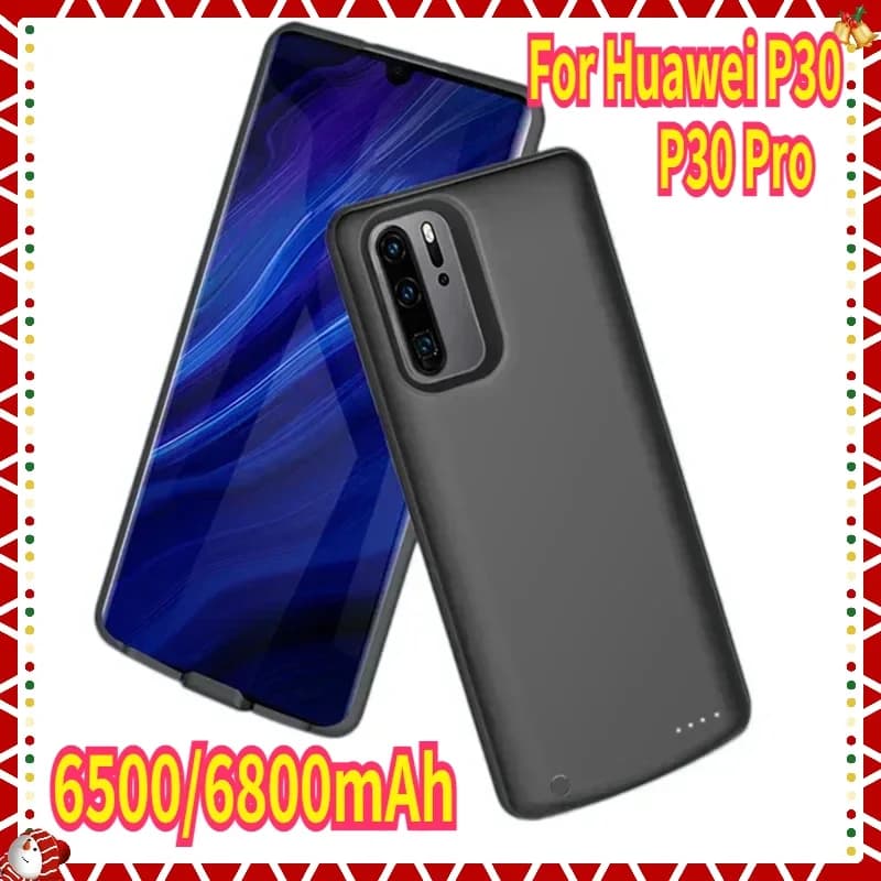 Custodie per caricabatteria di backup esterno 6500/6800mAh per Huawei P30 Pro Custodia per ricarica Power Bank per custodia per batteria Huawei P30