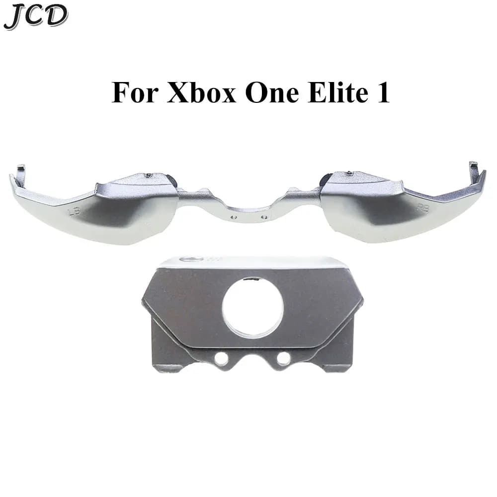 JCD sostituzione argento LB RB pulsante paraurti grilletto per XBOX One Elite Style 3.5mm Controller supporto barra centrale accessori chiave