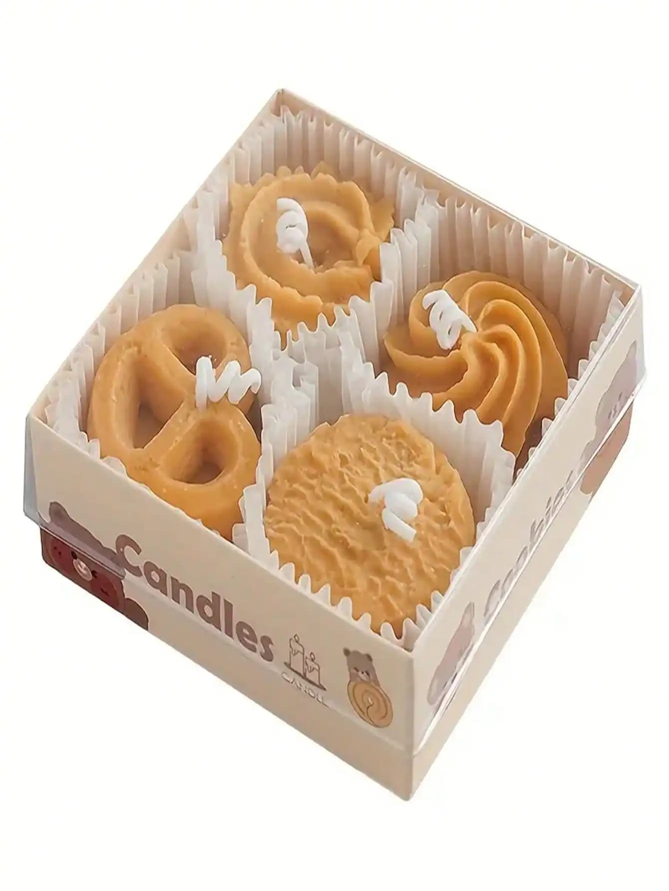 Candele aromaterapiche a forma di biscotto, confezione regalo all'ingrosso, scatola regalo per aromaterapia con candela creativa in stile INS, cera modellabile per regali.