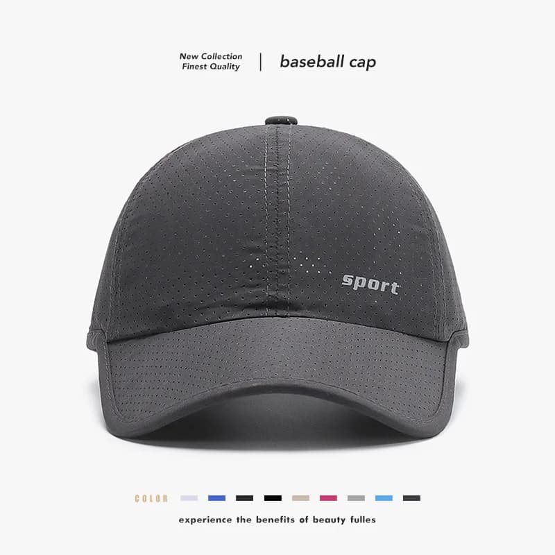 Quick-Dry Breathable Golf baseball cap Outdoor Men's Sun Hat for Summer Fishing Running Cap Baseball Cap Style