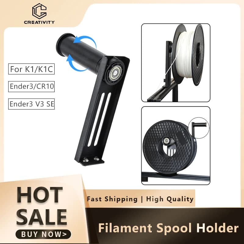 3D Printer Filament Reel Support for PLA ABS PETG material for Ender 3/CR-10/Ender3 V3 SE/Ender3 V3 KE/ K1/K1C/K1MAX/SE