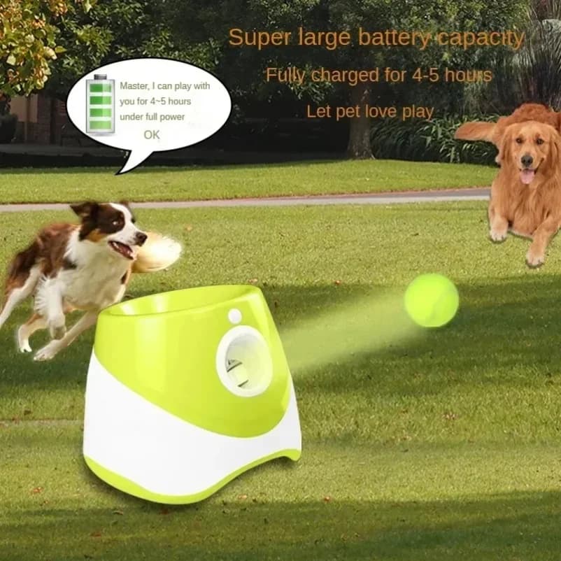 Lanciatore di cani Automatico Cani Chase Toy Tennis Lancio Flipper Divertimento Interattivo Lancio Catapulta Ricaricabile Ricarica USB