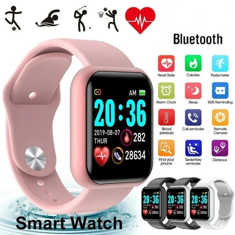 Smart Watch for Women's Wrist Watch Bluetooth Connected Telephone Reader Music Fitness Bracelet Sports Sleep Monitor Digital Watches