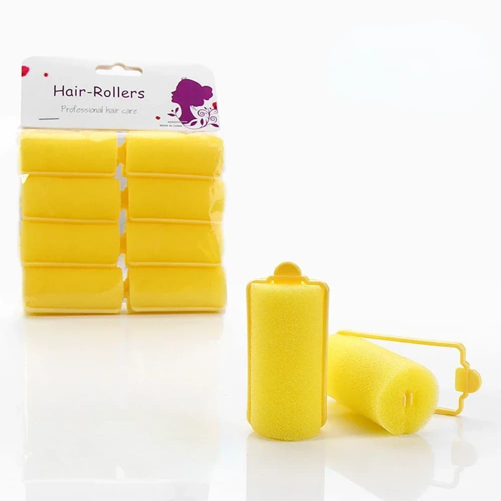 6-14 pieces sponge curlers professional hair styling tools diy bigodini soft barber salon hairdresser tool for home styling