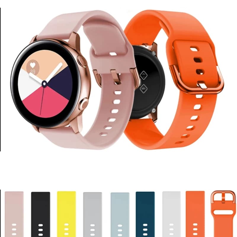 Cinturino per orologio da 20mm per Samsung Galaxy Watch 6/5/6classic Smart Watch cinturino sportivo in Silicone per Huawei Watch GT3/GT2 42MM