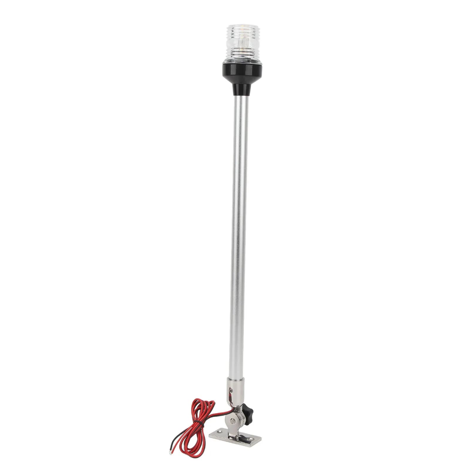 Luce di ancoraggio a LED Luce di ancoraggio per barca da 22 pollici 360 ° Base in acciaio inossidabile 316 con luce a palo di poppa a LED rotonda per yacht da barche da pesca