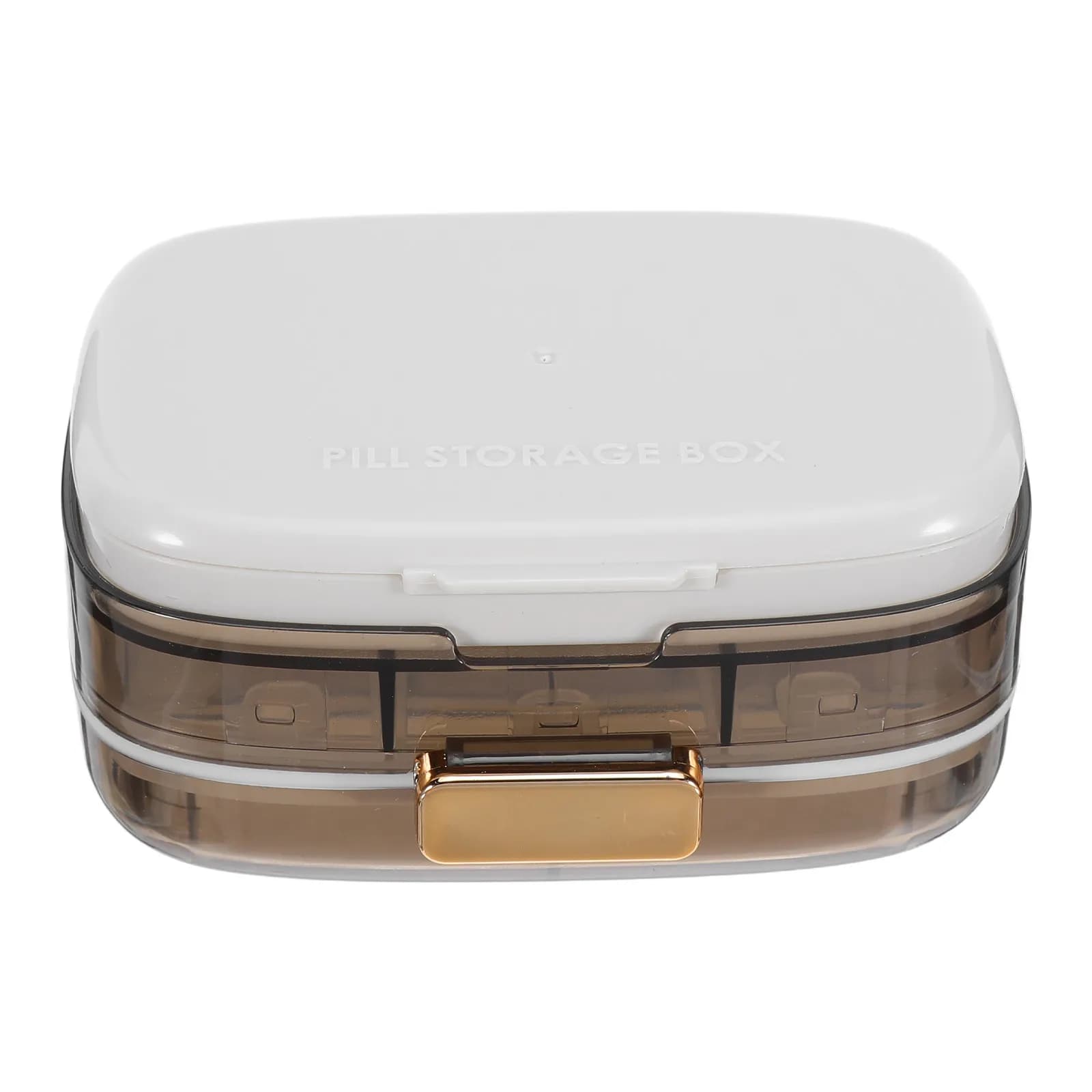 Weekly Pill Organizer Portable Airtight Double Layer Pill Case Medication Storage Box Tablet Dispenser Travel Pocket Organizer