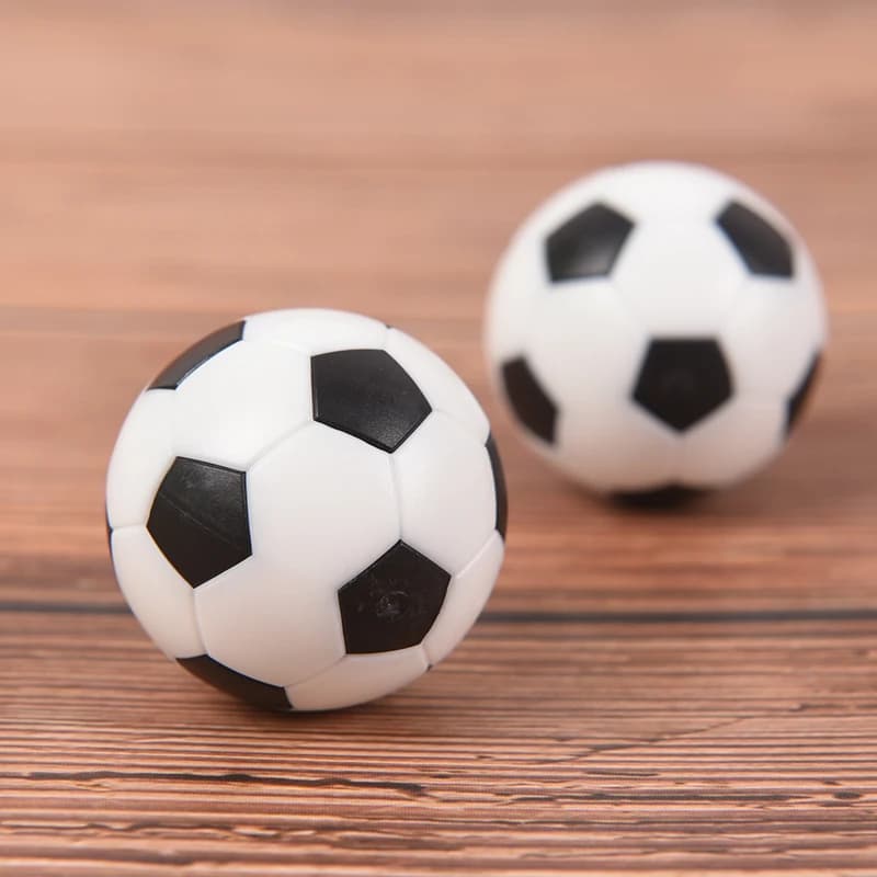 2 pezzi di palloni da calcio in resina bianca nera da calcio, palloni da calcio, calcio per bambini, 32 mm