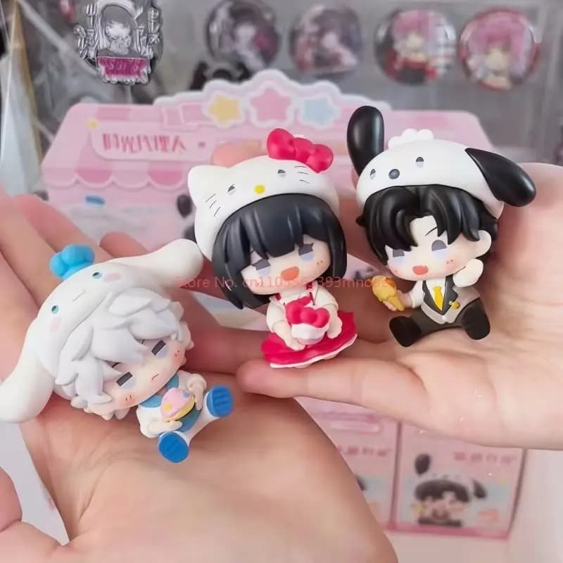 Link Click X Sanrio Sweet Moments Series Blind Box Cute Anime Mini Figure Desktop Ornaments Model Toys Surprise Birthday Gift