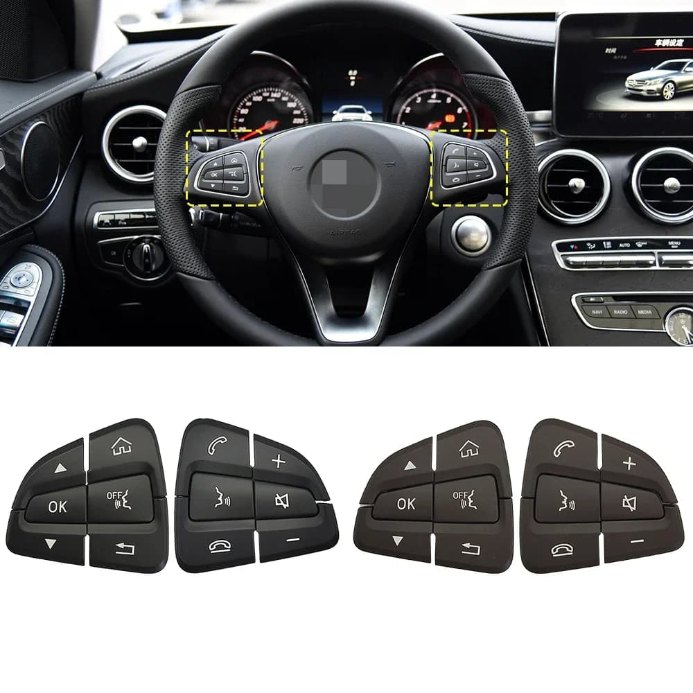For Mercedes W205 W253 Car Flyer Control Buttons Cover For Benz Class C GLC 2016-2022 C180 C200 GLC300 AMG 0999050200