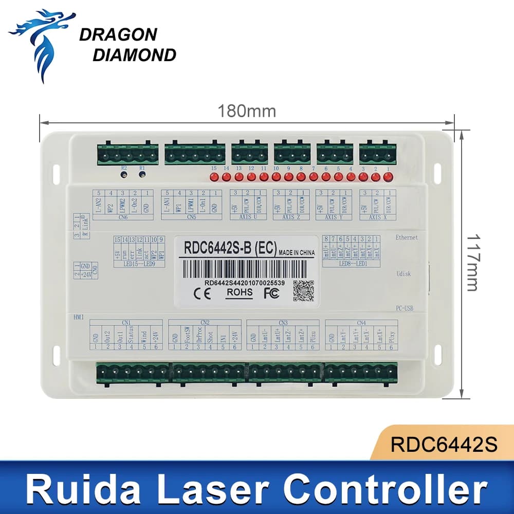 Pannelli del sistema di controllo laser CO2 Ruida, membrana in pellicola RDC6442S per incisore laser e macchina da taglio RDC 6442 6442G 6442S