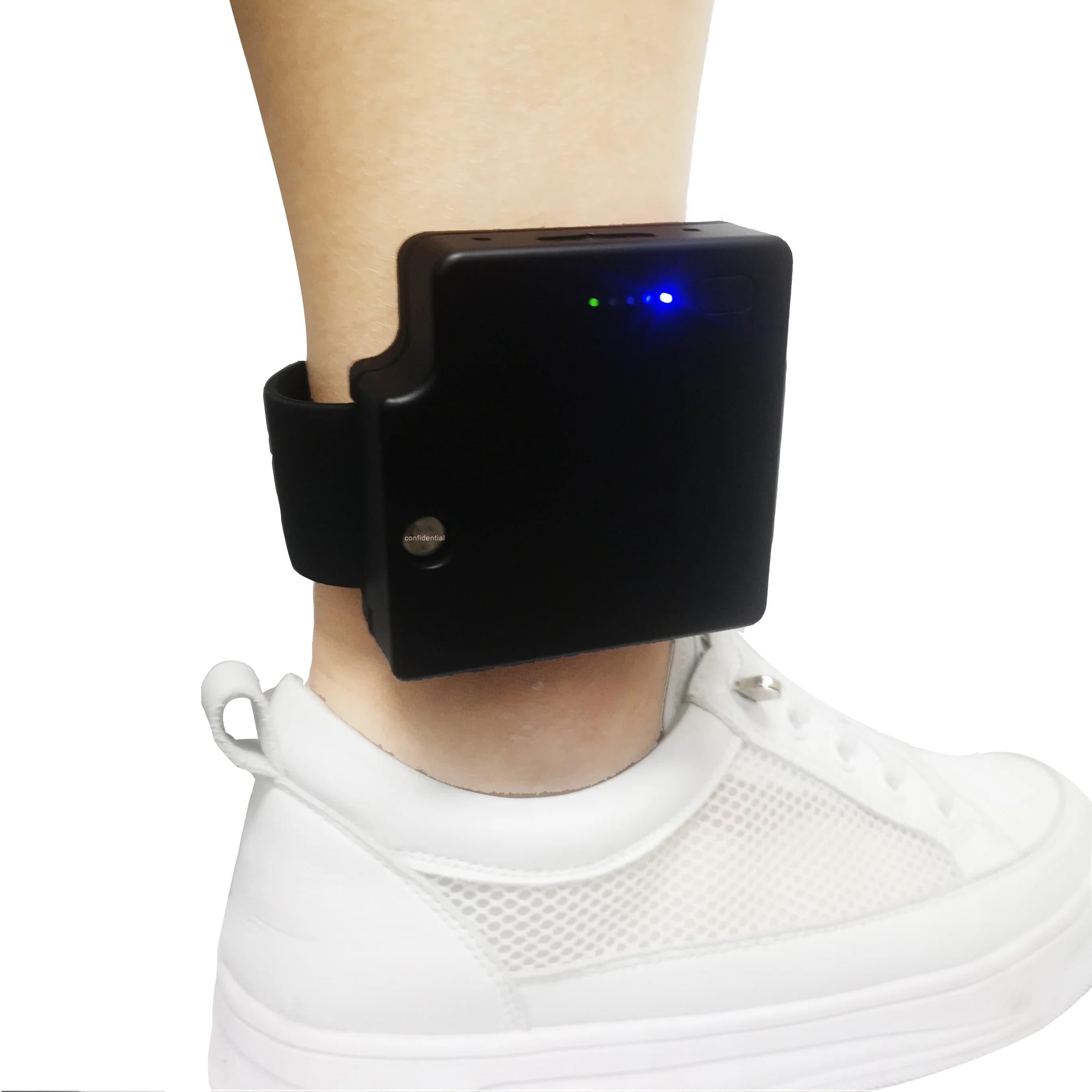 Localizzatore GPS 4G con Braccialetto in Gomma per Caviglia, Tracker Antimanomissione IP68 Impermeabile, Chiamata Bidirezionale e Controllo Remoto per Detenuti
