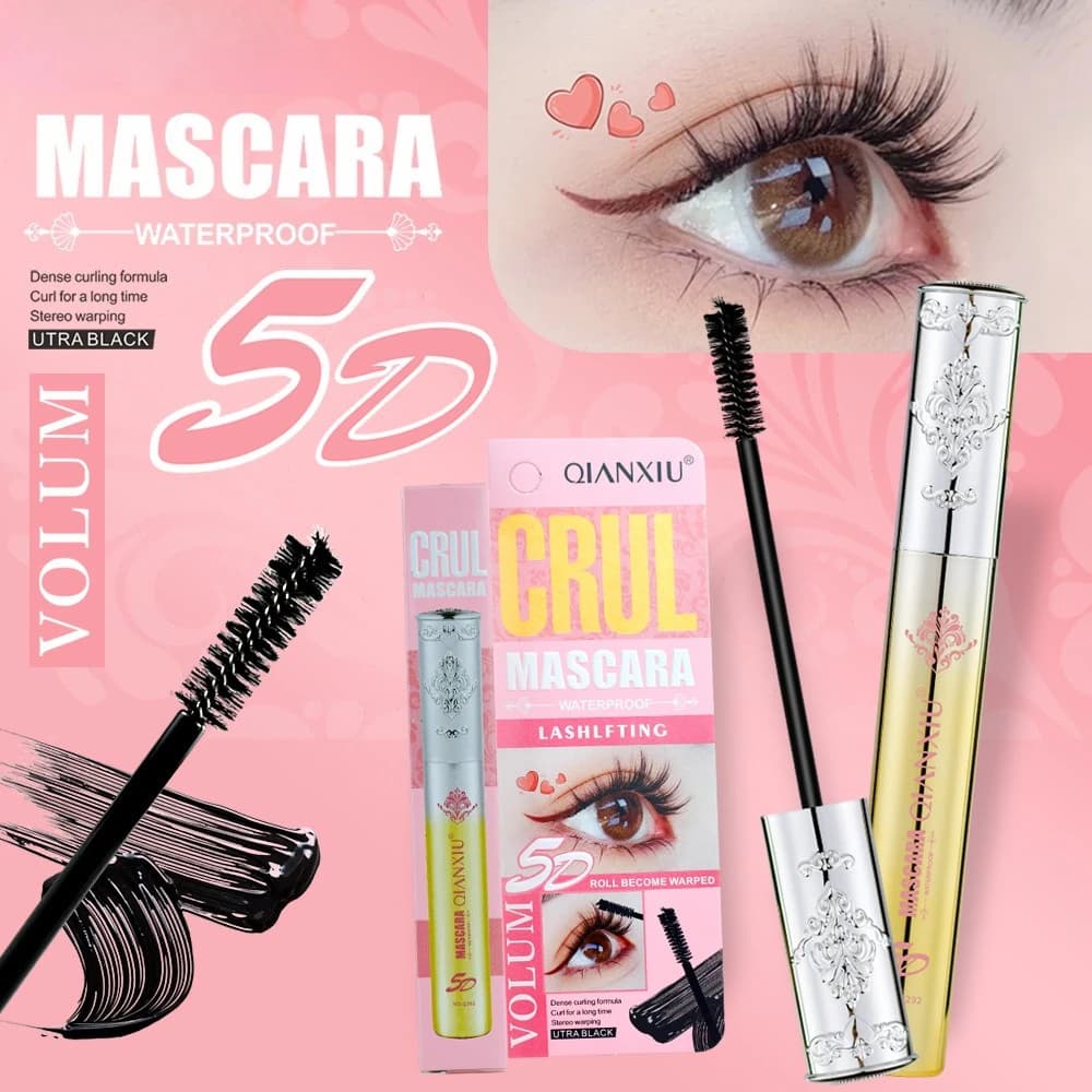 Mascara Spesso, Lungo e Adorabile, Lunga Durata, Impermeabile e Non Macchia, Asciugatura Rapida e Incurvante