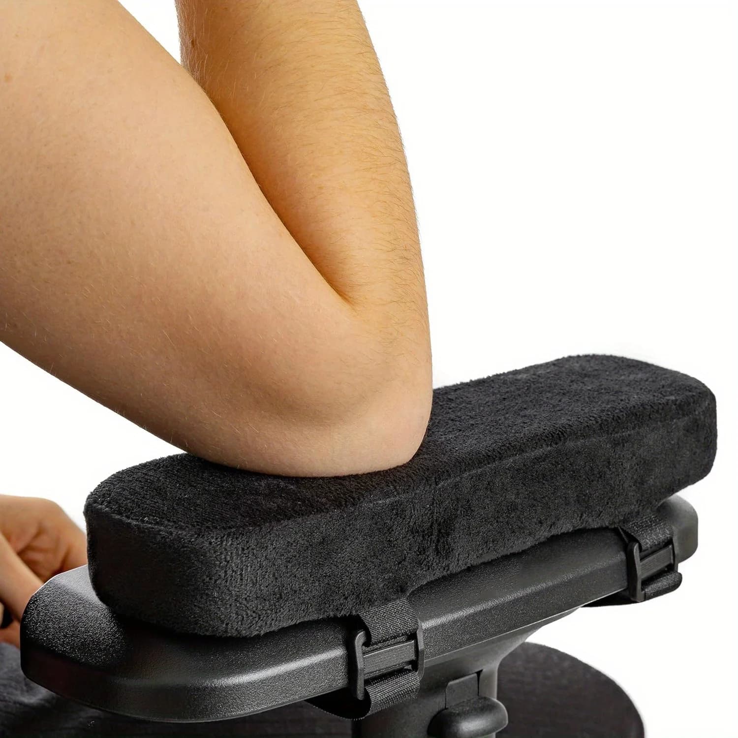 2 Pezzi Cuscini in Memory Foam per Braccioli di Sedie da Ufficio, Supporto per Gomiti, Sollievo dalla Pressione, Coperture Universali per Sedie