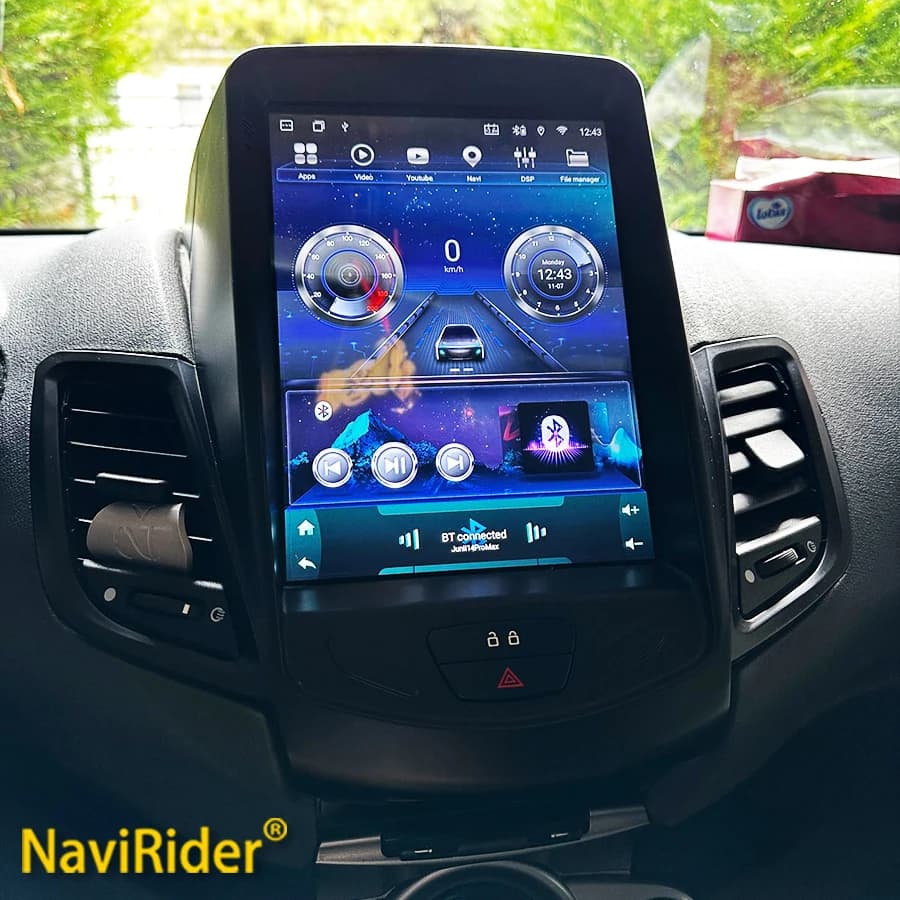 NaviRider Android 14 Touch Screen Video Player Carplay For Ford Fiesta 2009 2011 2013 2014 2015 2016 Navigation Car Radio GPS