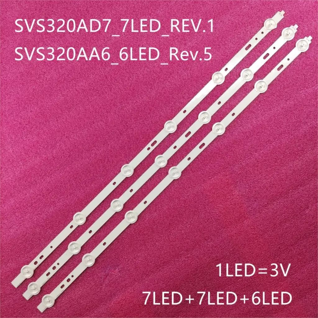 LED Array Bars 32PFL3107H/12 32PFL3107H/60 32" LED Backlight Strips Matrix Kit SVS320AA6 SVS320AD7 Lamps Lens Banss