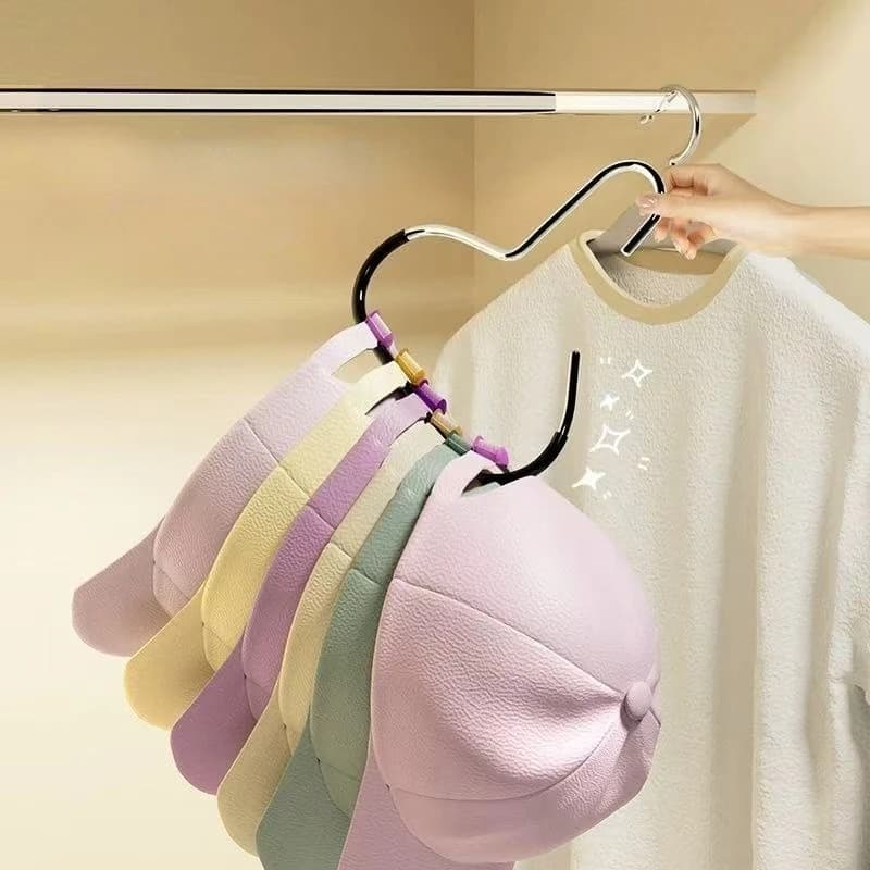 5pcs Clothes Hanger Underwear Hat Holder Multi Purpose Hook Scarf Strong Load Bearing Capacity No Deformation Home Decoration