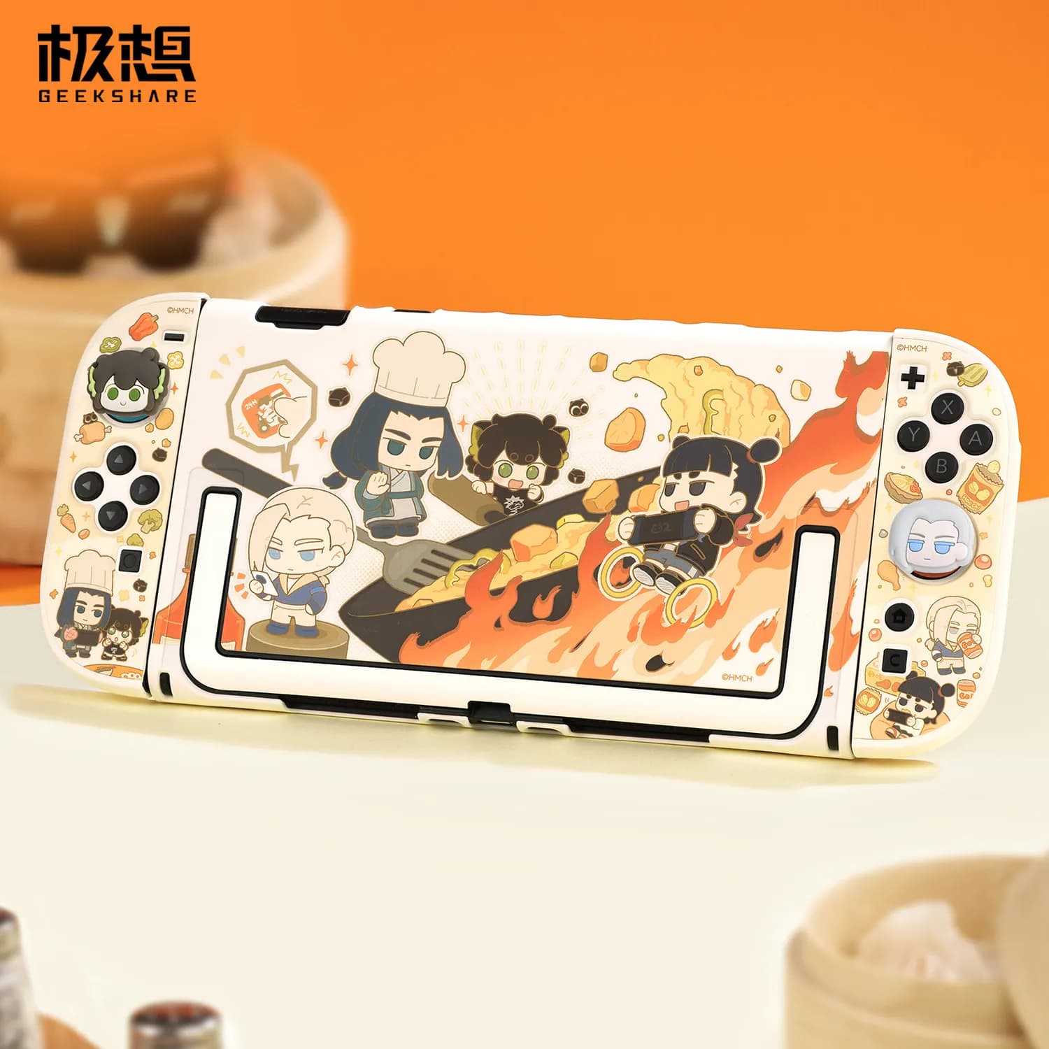 Geekshare Switch 2 Protective Case Cartoon Split Handle Cover Game Console Anti Slip Protective Shell Accessories