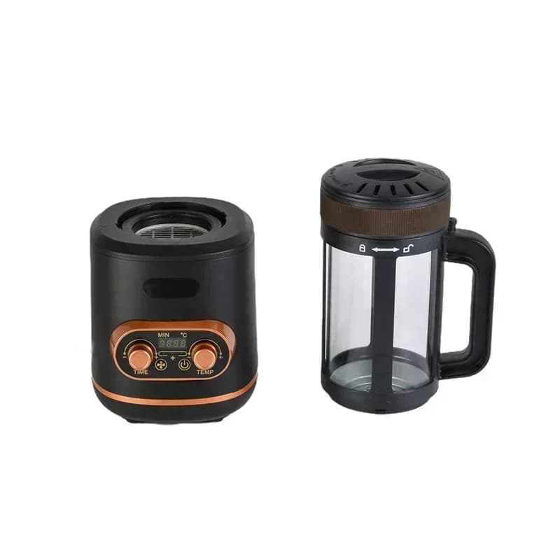220V 110V Electric Coffee Bean Roaster Baking Machine with Temperature Control and Timing Function Automatic Cooling