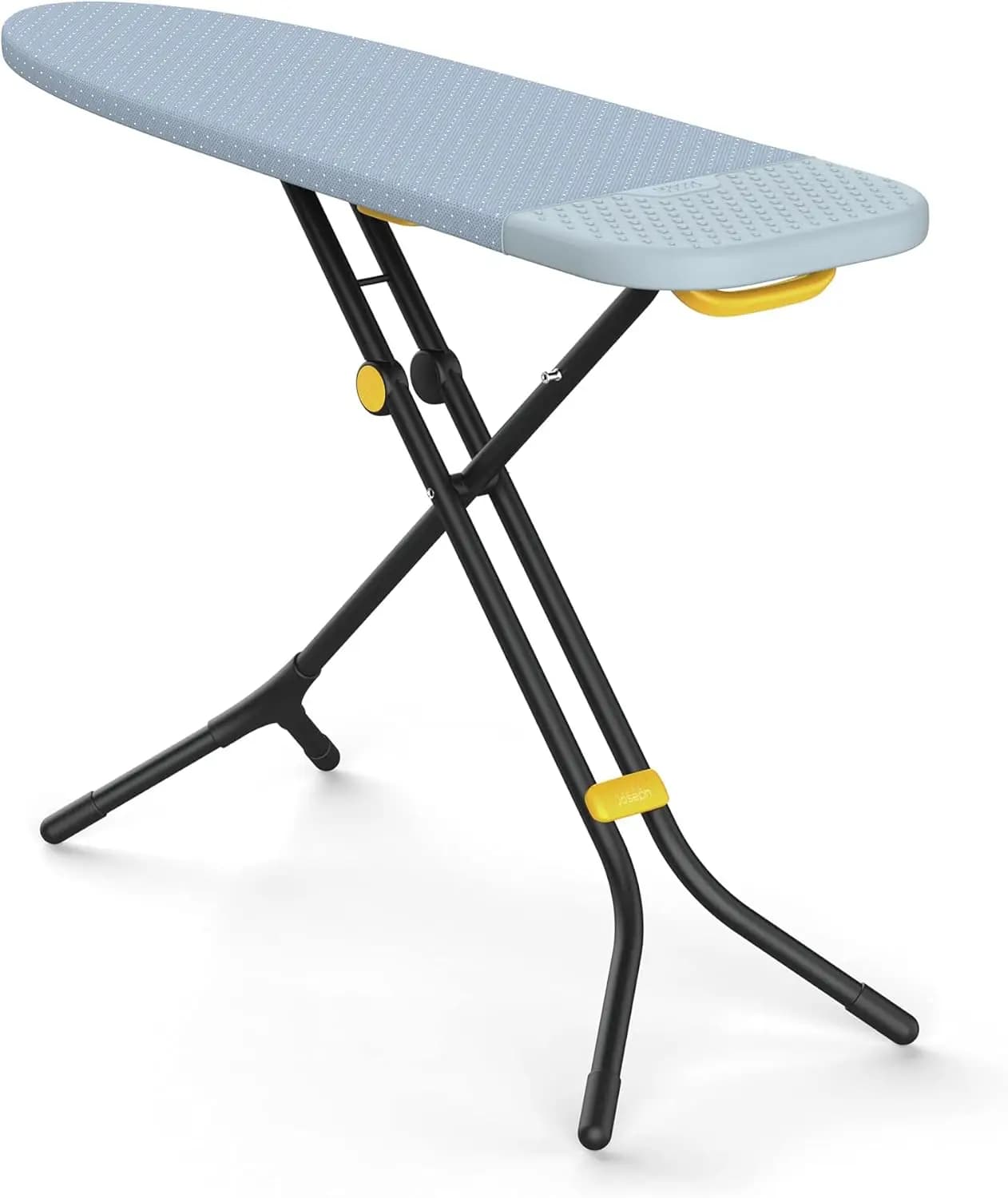 Ironing Board With Iron Rest Legs Steam Compact Grey Yellow