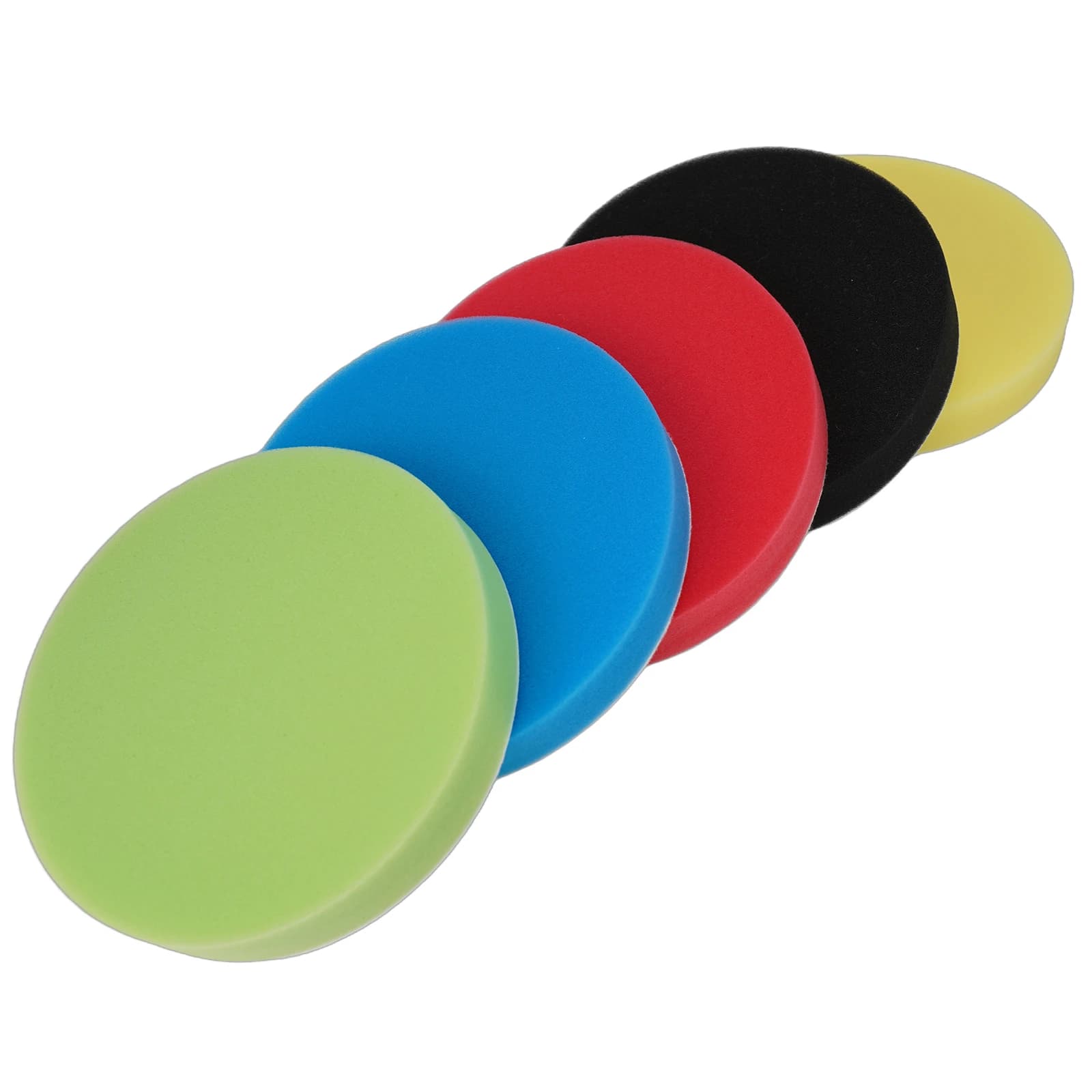 Kit tamponi per lucidatura piatti spugna rotonda 5 pezzi strumenti 7 pollici accessori per ceratura adattatore lucidatura finitura auto staccabile