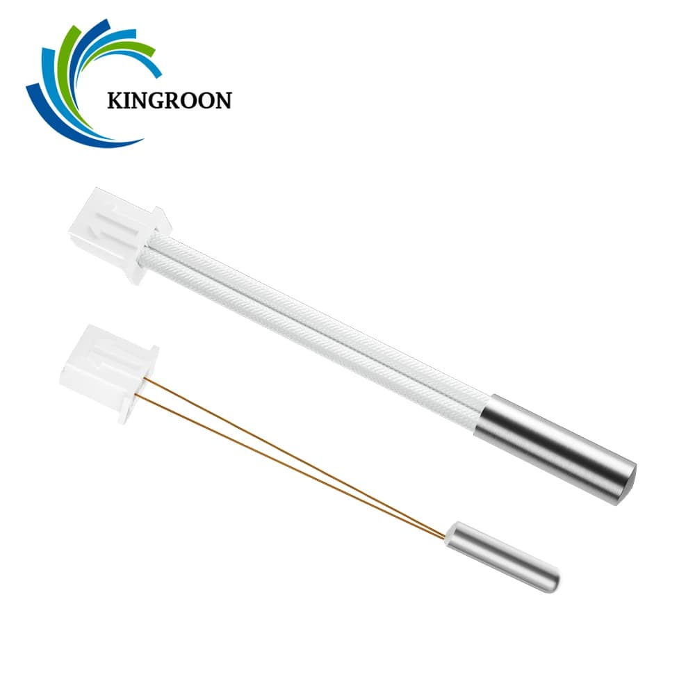 Sensore di temperatura a termistore KINGROON 100K con terminale XH2.54 parti della stampante 3D riscaldatore a cartuccia 24V 40W 90mm con XH2.54