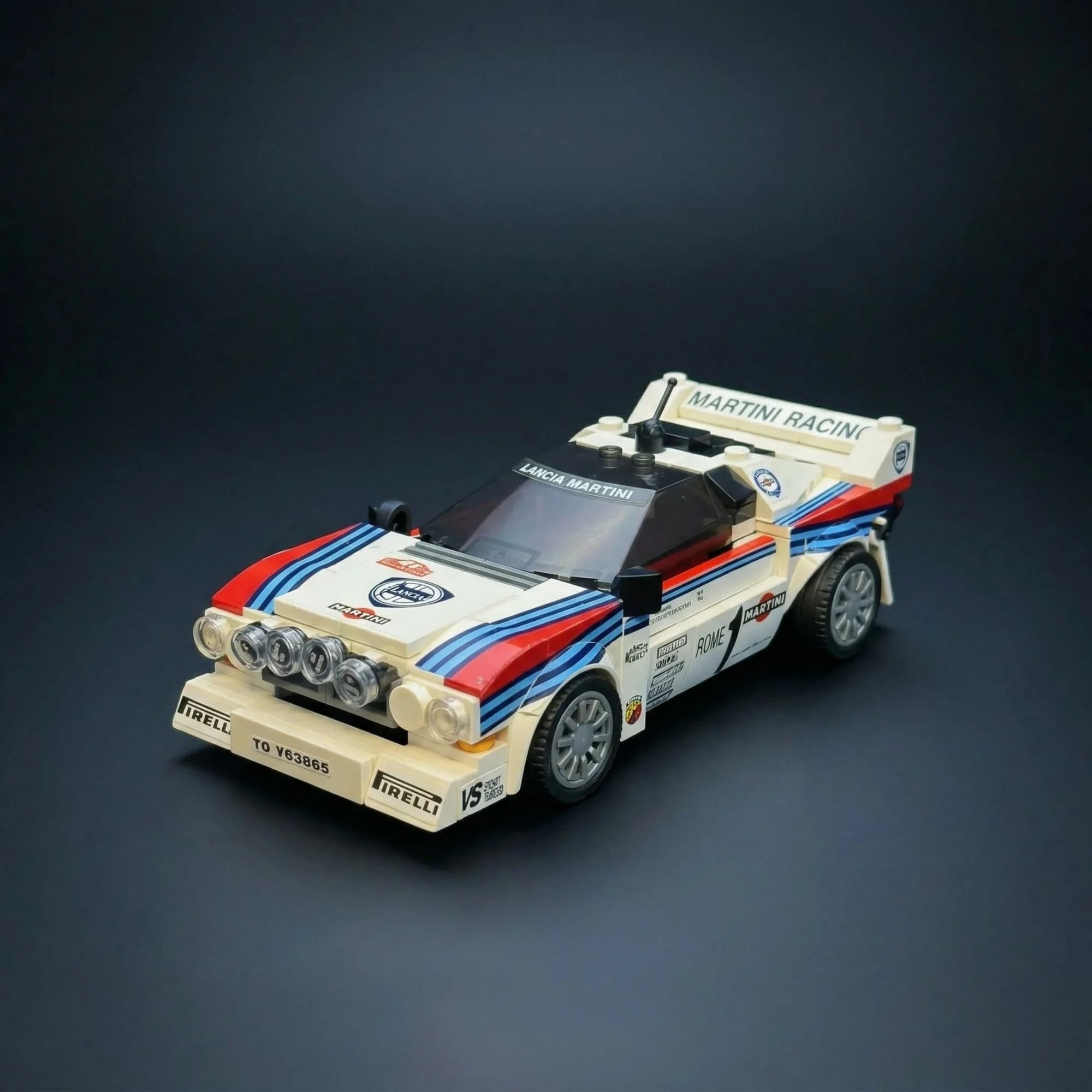 Lancia Rally 037 Martini Racing Supercar Mattoncini da Costruzione 1983 Monte Carlo MOC-130287 Auto Sportiva Giocattolo per Adulti Regalo